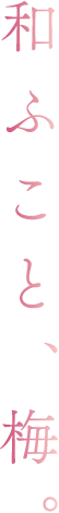 和ふこと、梅。